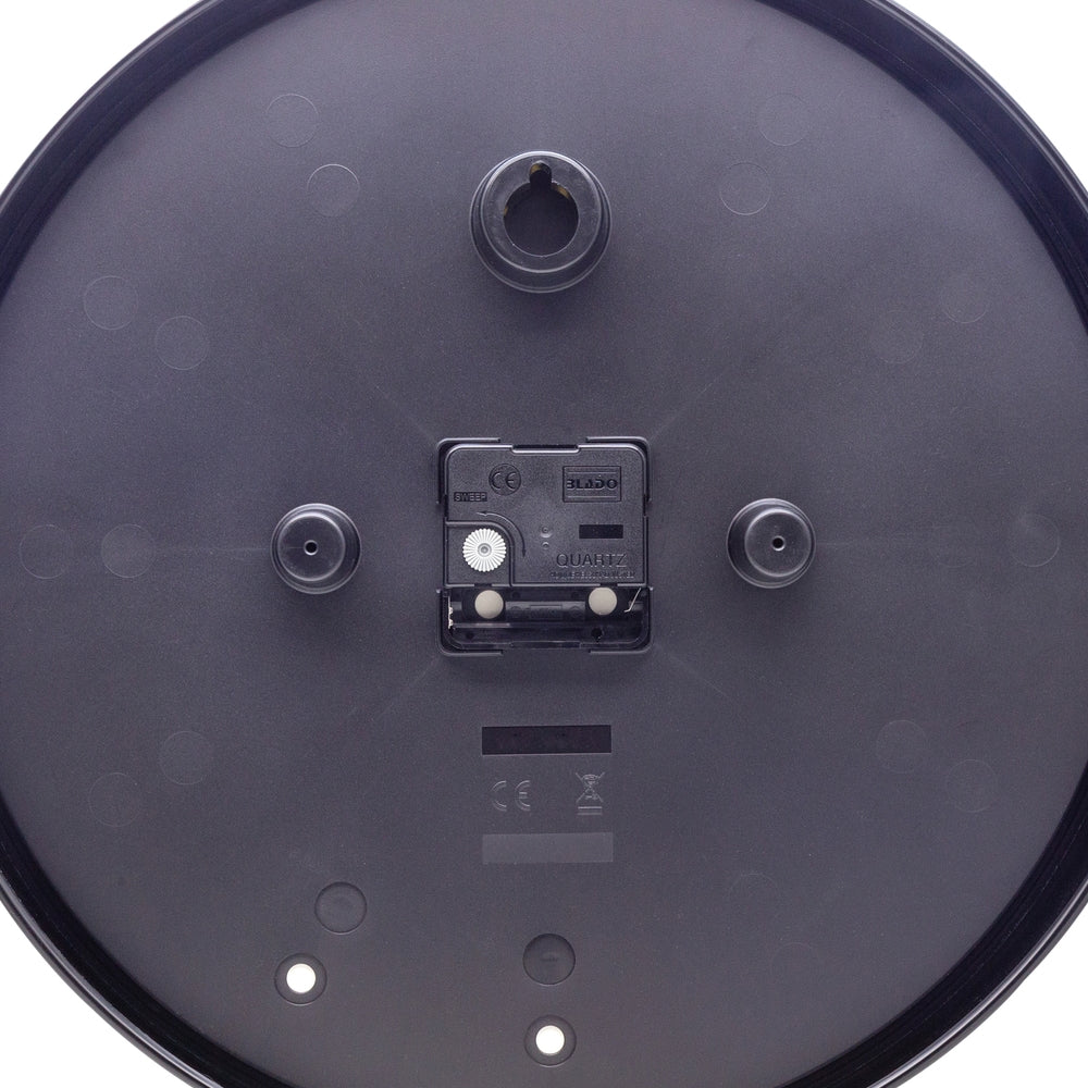 Black Luminous Wall Clock 20cm