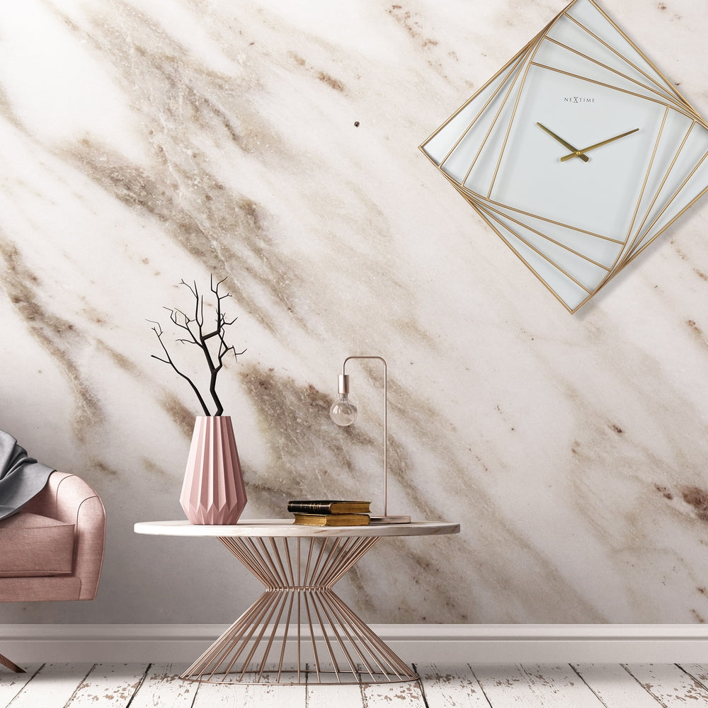 Turning Square Wall Clock 85cm