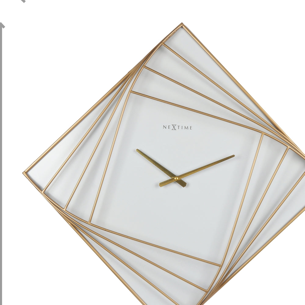 Turning Square Wall Clock 85cm