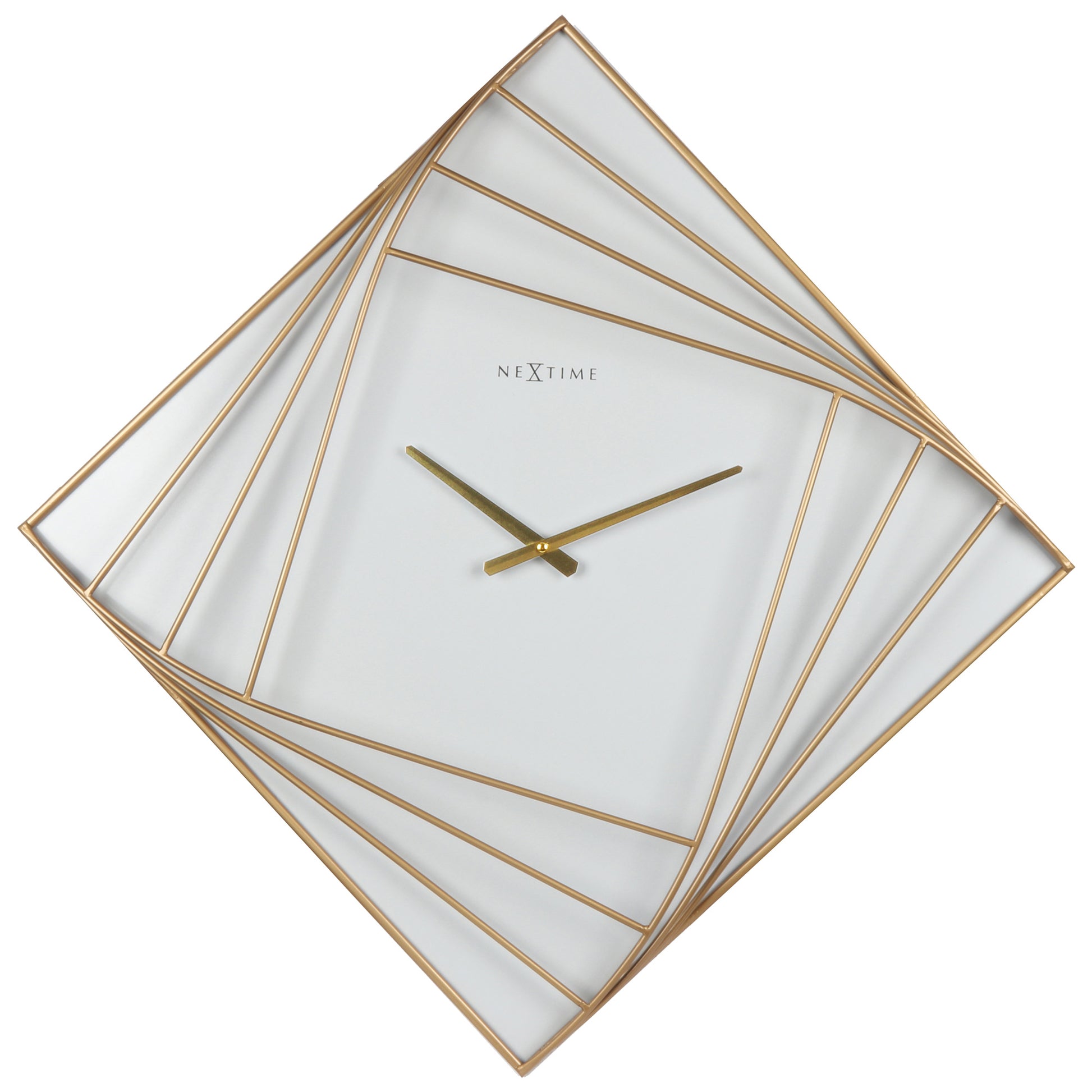 Turning Square Wall Clock 85cm