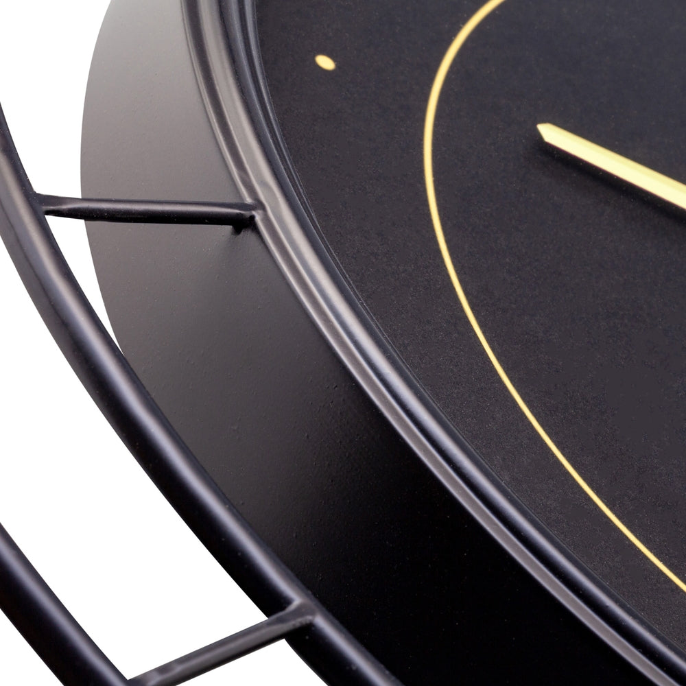 Black Fancy Wall Clock 20cm