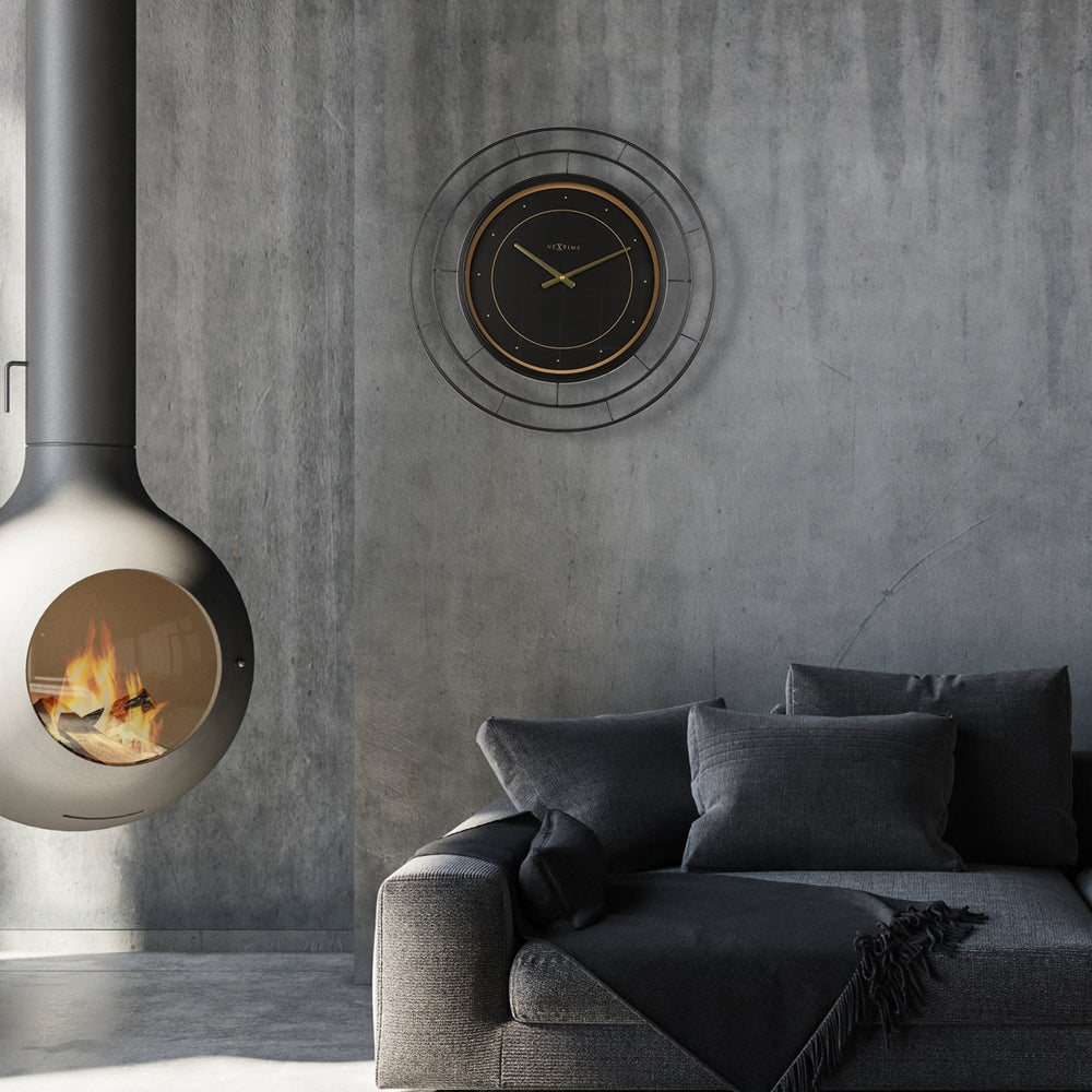 Black Fancy Wall Clock 20cm