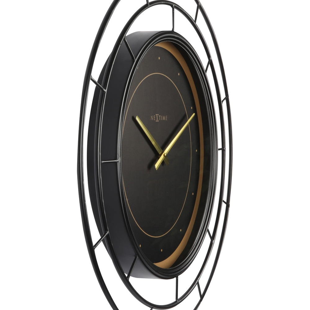 Black Fancy Wall Clock 20cm