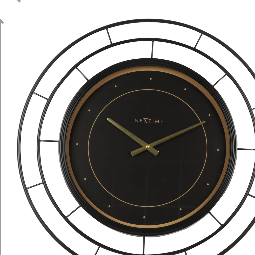 Black Fancy Wall Clock 20cm