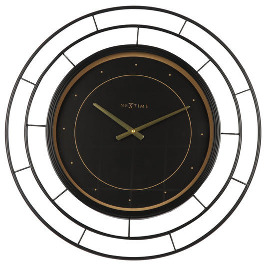 Black Fancy Wall Clock 20cm