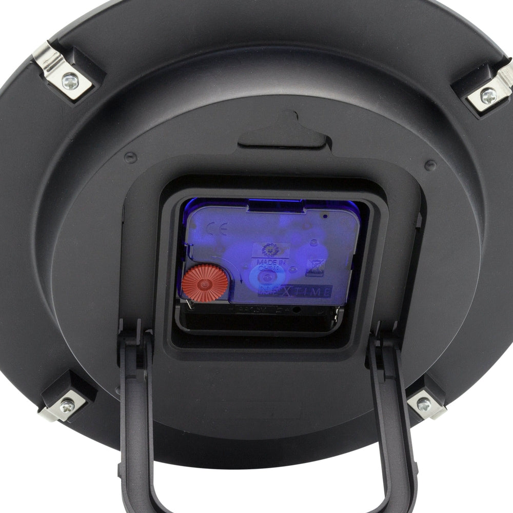 Big Stripe Mini Dome Black Wall Clock 20cm