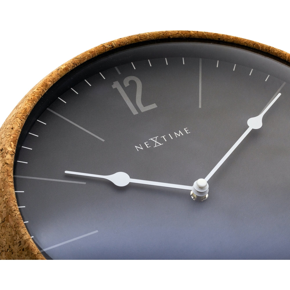 Grey Cork Wall Clock 30cm