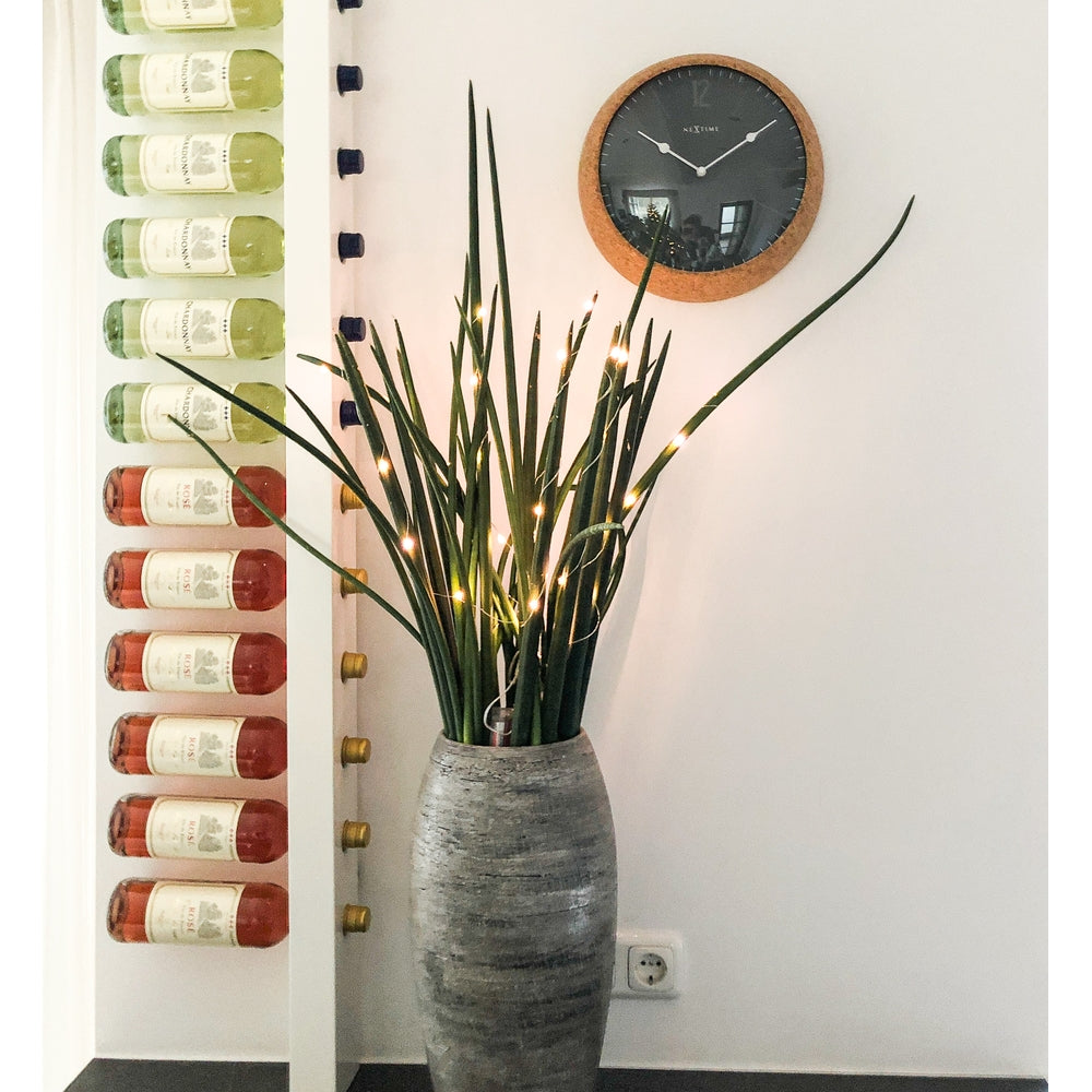 Grey Cork Wall Clock 30cm