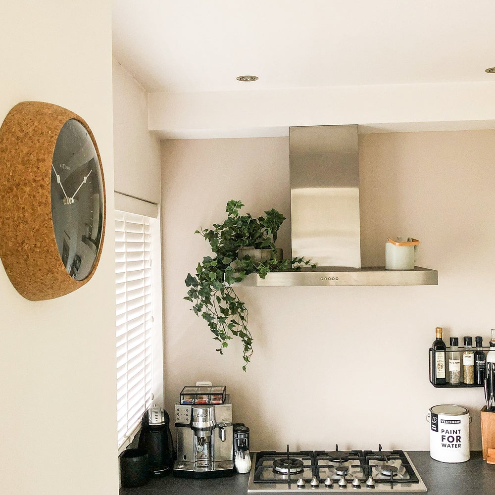 Grey Cork Wall Clock 30cm