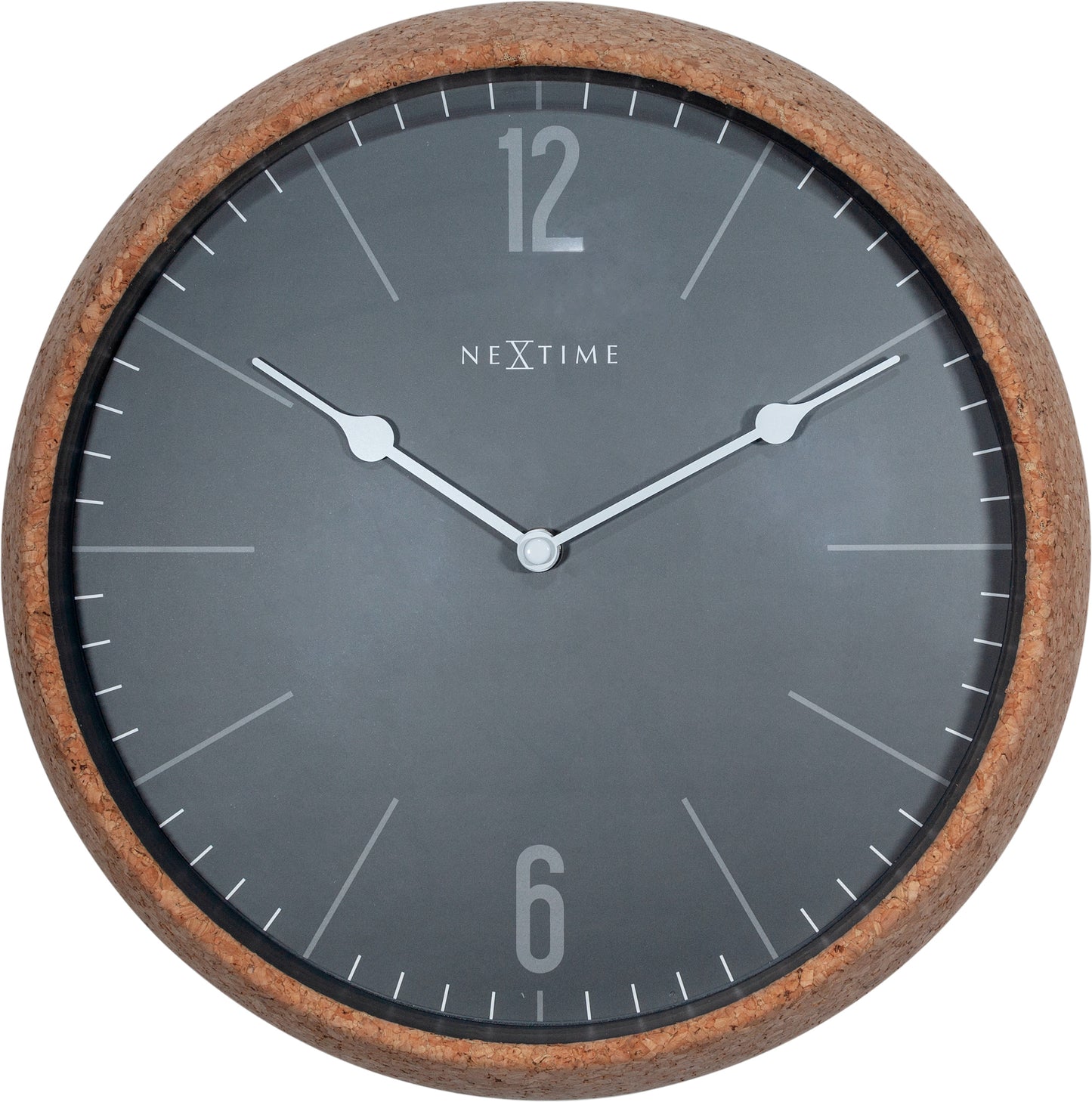 Grey Cork Wall Clock 30cm