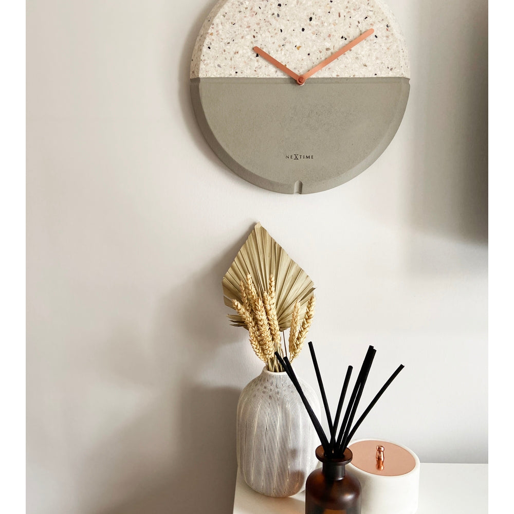 Grey Conrazzo Wall Clock 32cm