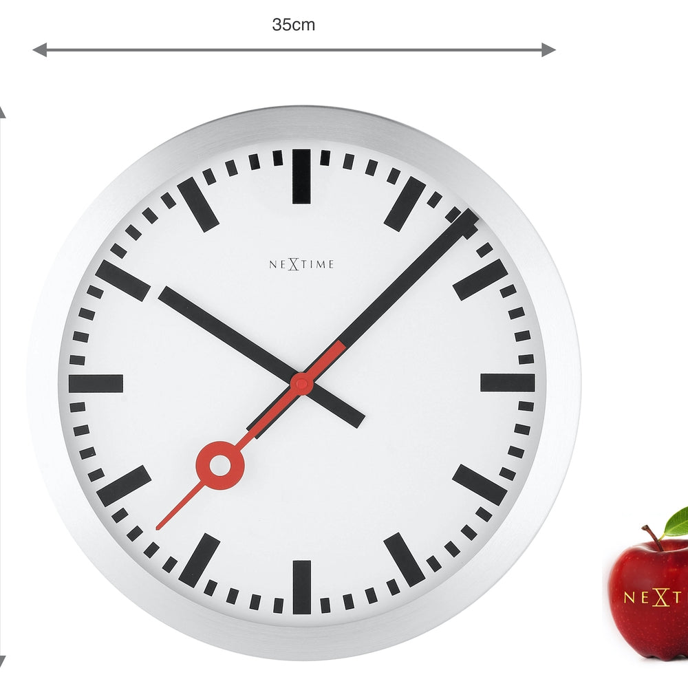 Station Stripe Wall Clock 34cm