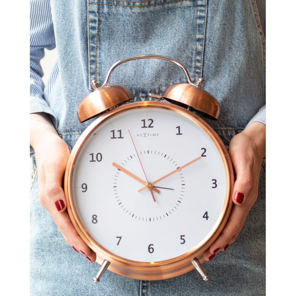 Wake Up Mantel Clock 23cm