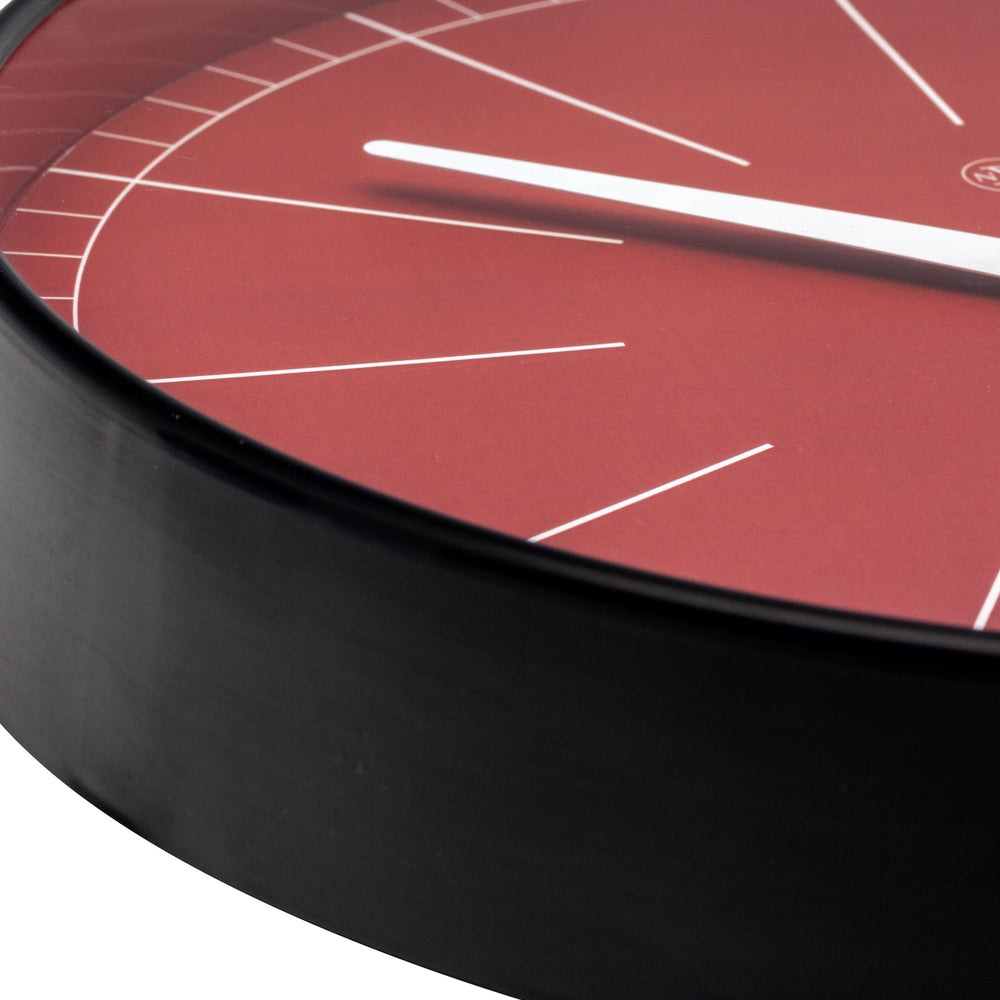 Red Axel Wall Clock 25cm