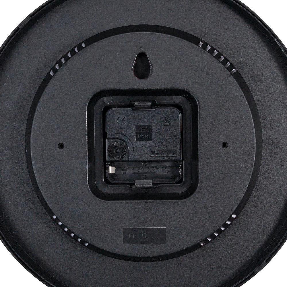 Black Irving Wall Clock 25cm