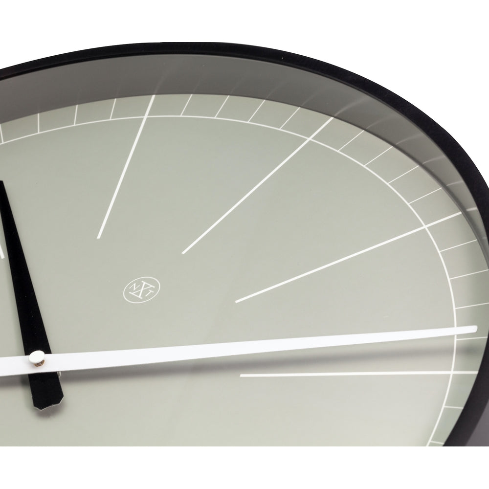 Grey Gray Wall Clock 40cm
