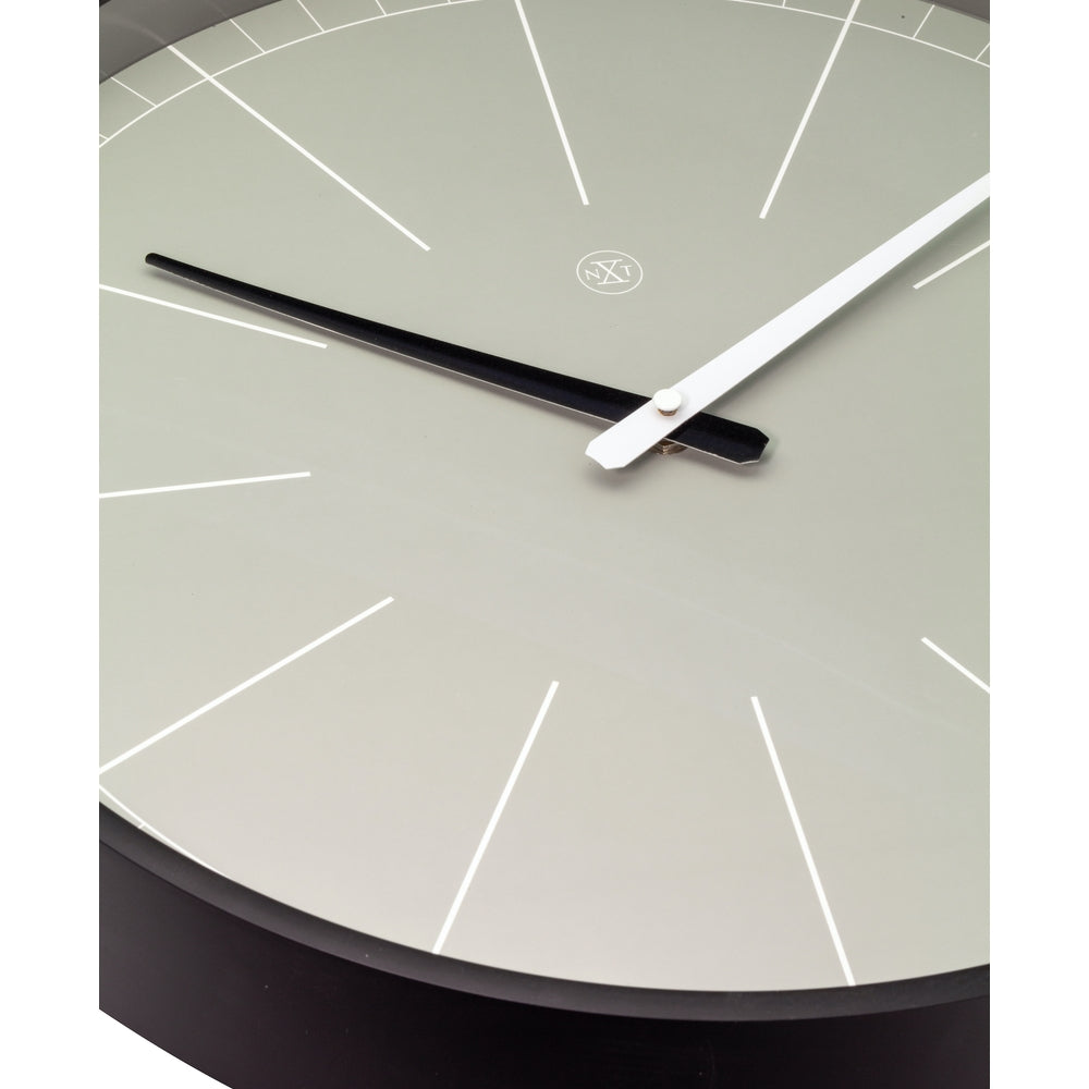 Grey Gray Wall Clock 40cm