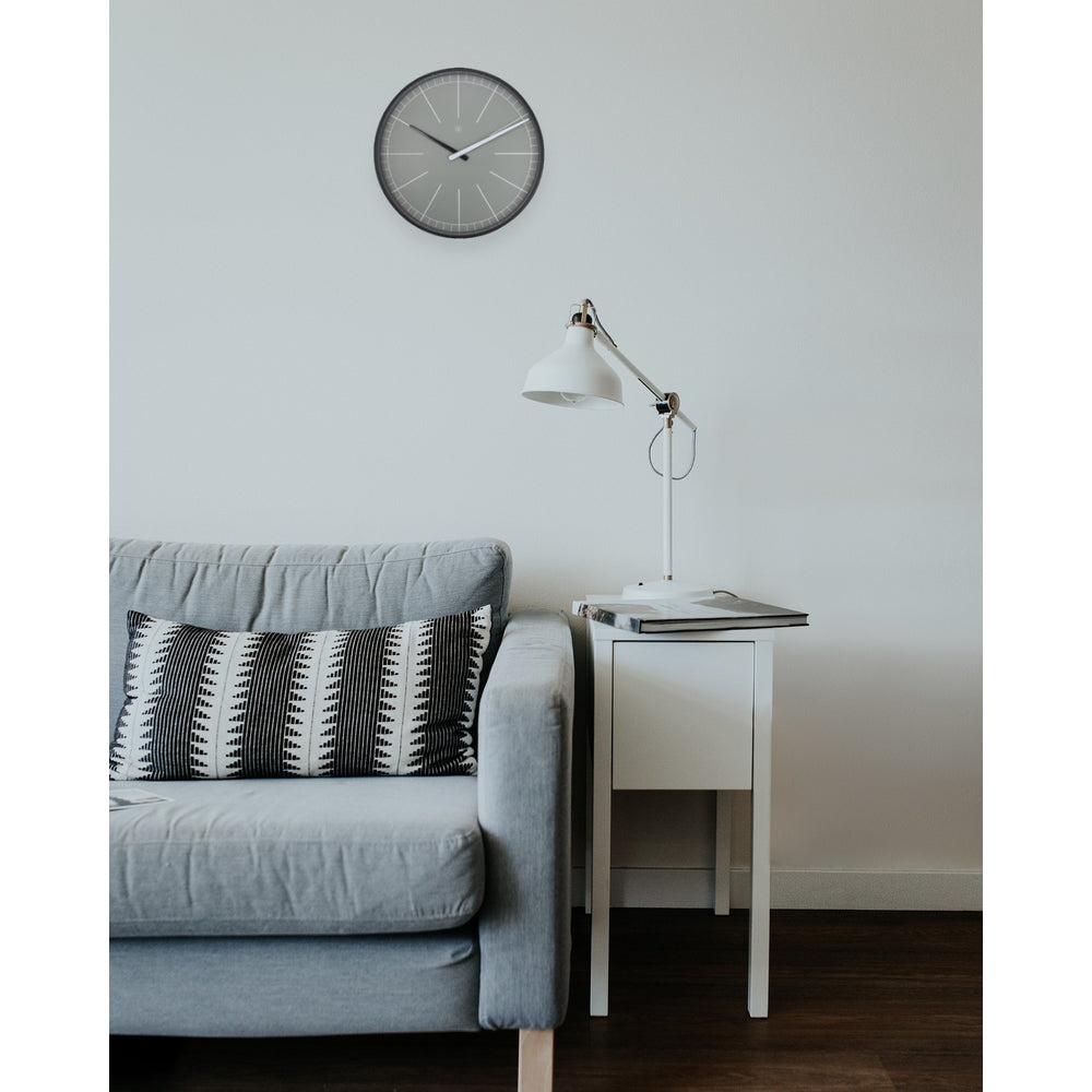 Grey Gray Wall Clock 40cm