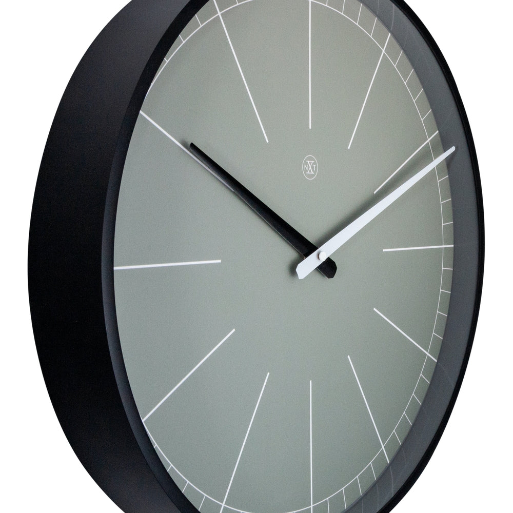 Grey Gray Wall Clock 40cm