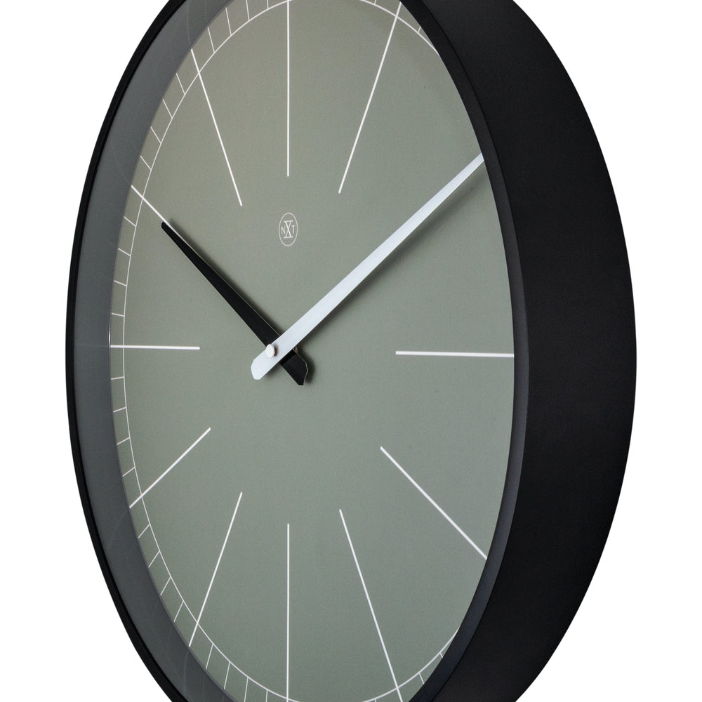 Grey Gray Wall Clock 40cm