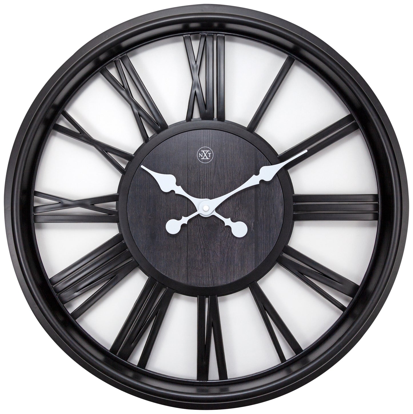 Black Quebec Wall Clock 51cm