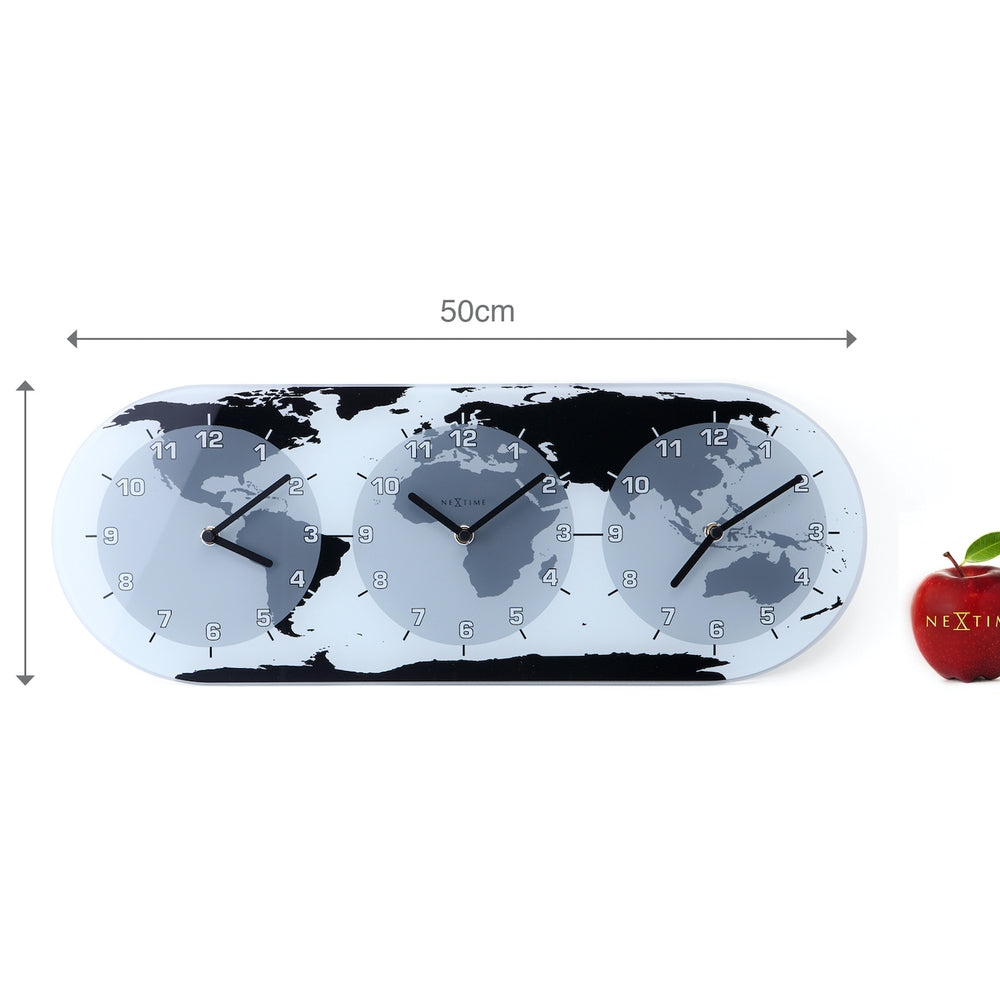 White Mondial Wall Clock 50cm