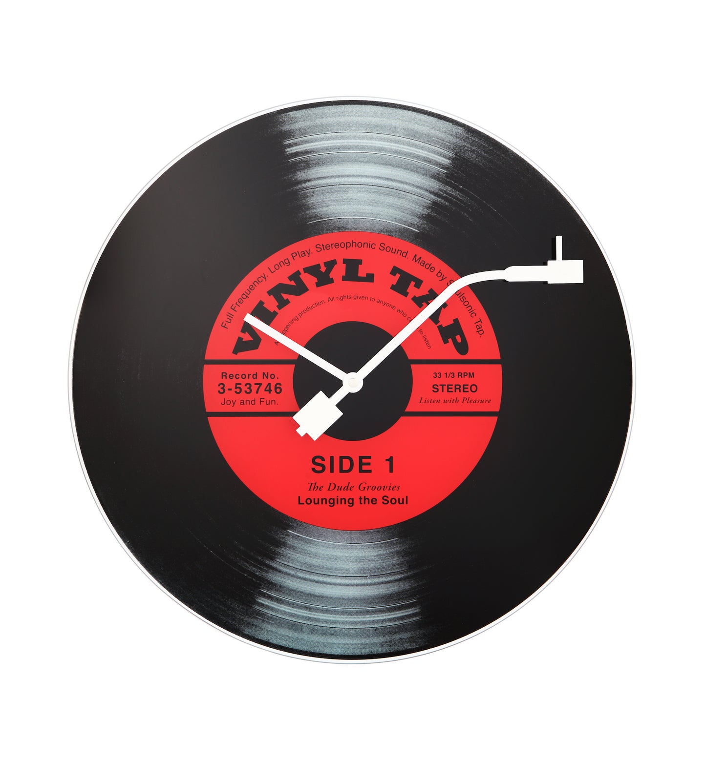 Vinyl Tap Wall Clock 43cm