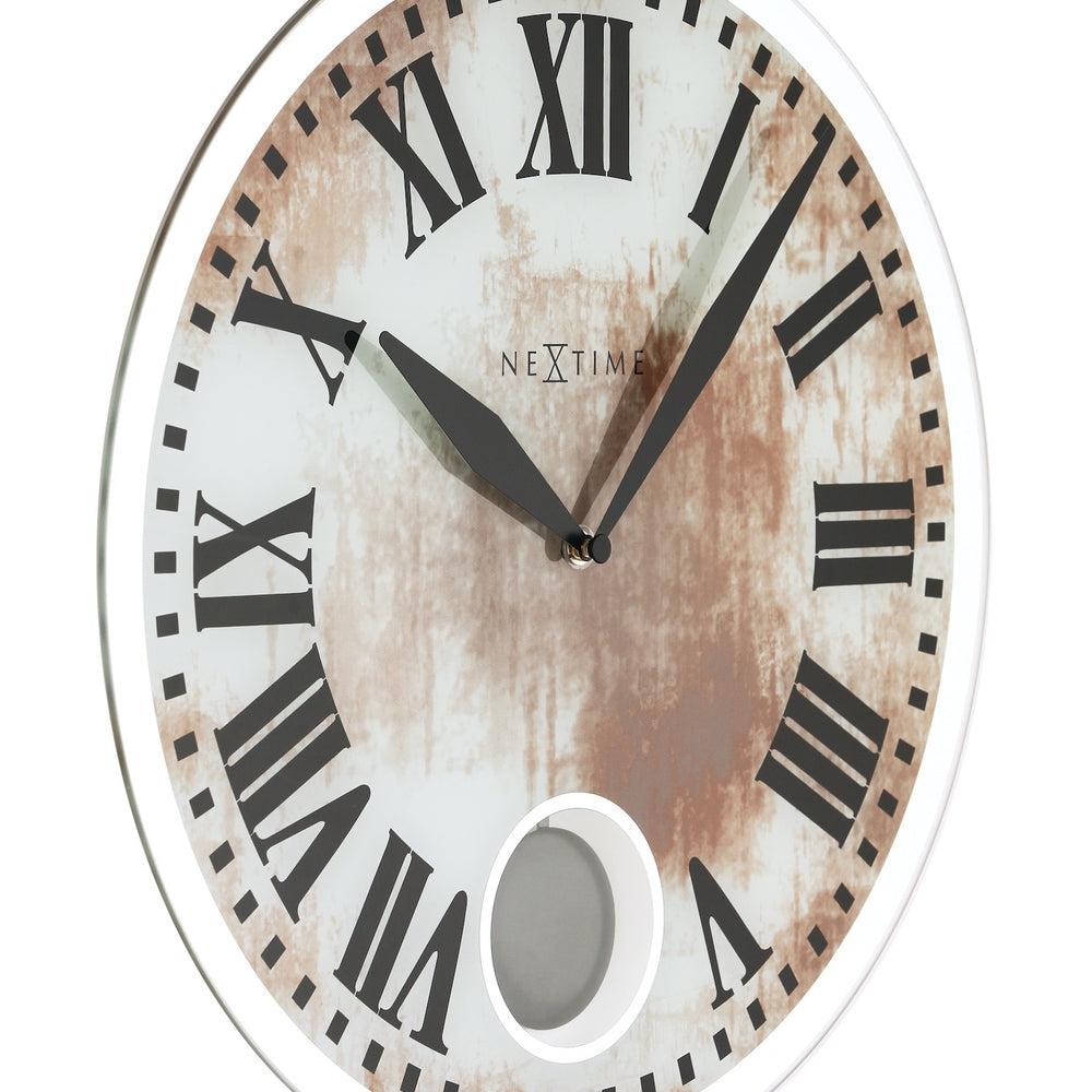 White Romana Wall Clock 43cm