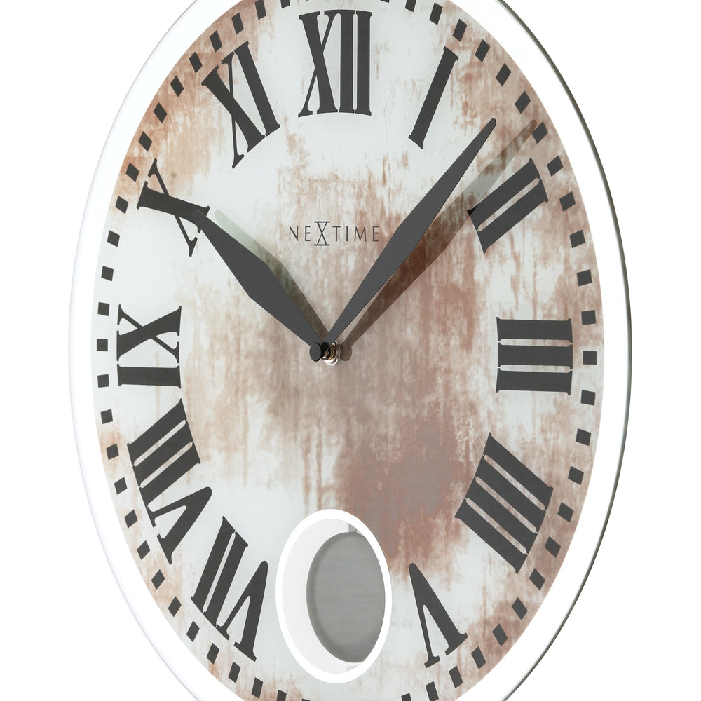 White Romana Wall Clock 43cm