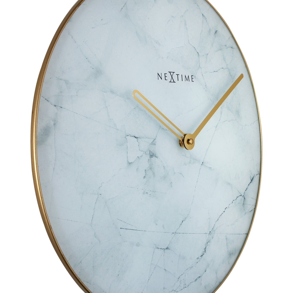 White Marble Wall Clock 40cm