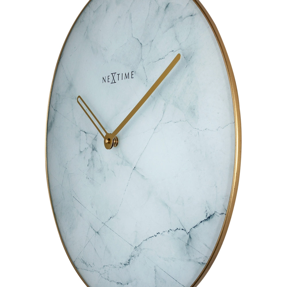 White Marble Wall Clock 40cm