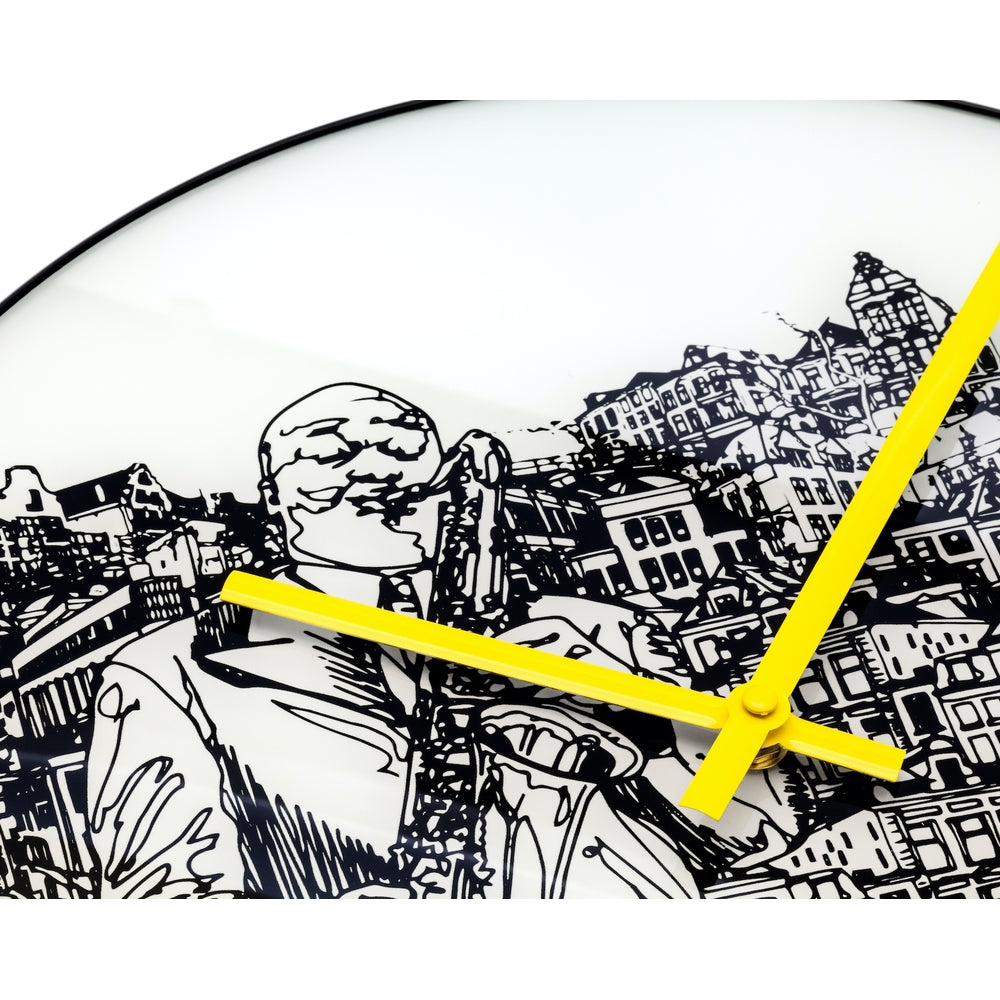 Sax City Wall Clock 40cm