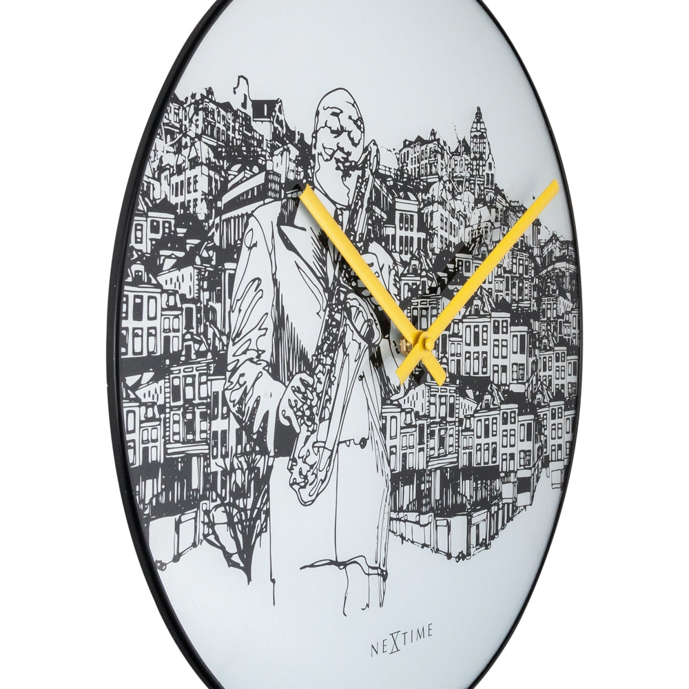 Sax City Wall Clock 40cm
