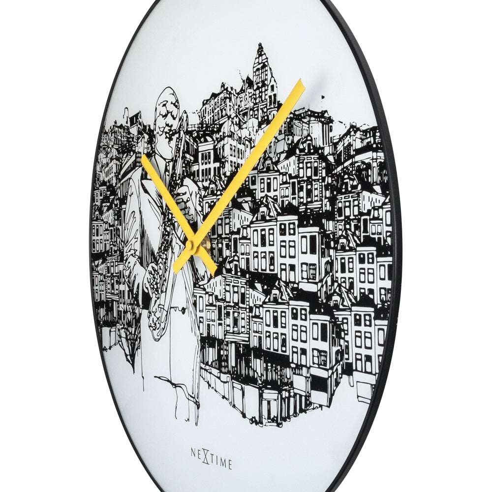 Sax City Wall Clock 40cm