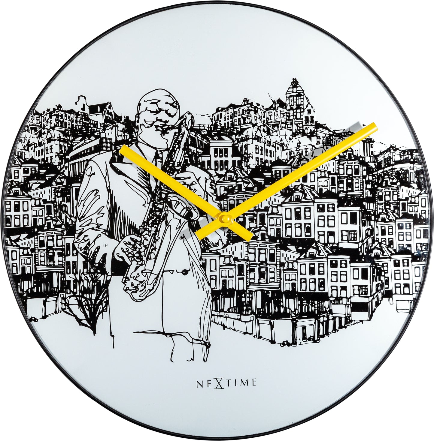 Sax City Wall Clock 40cm