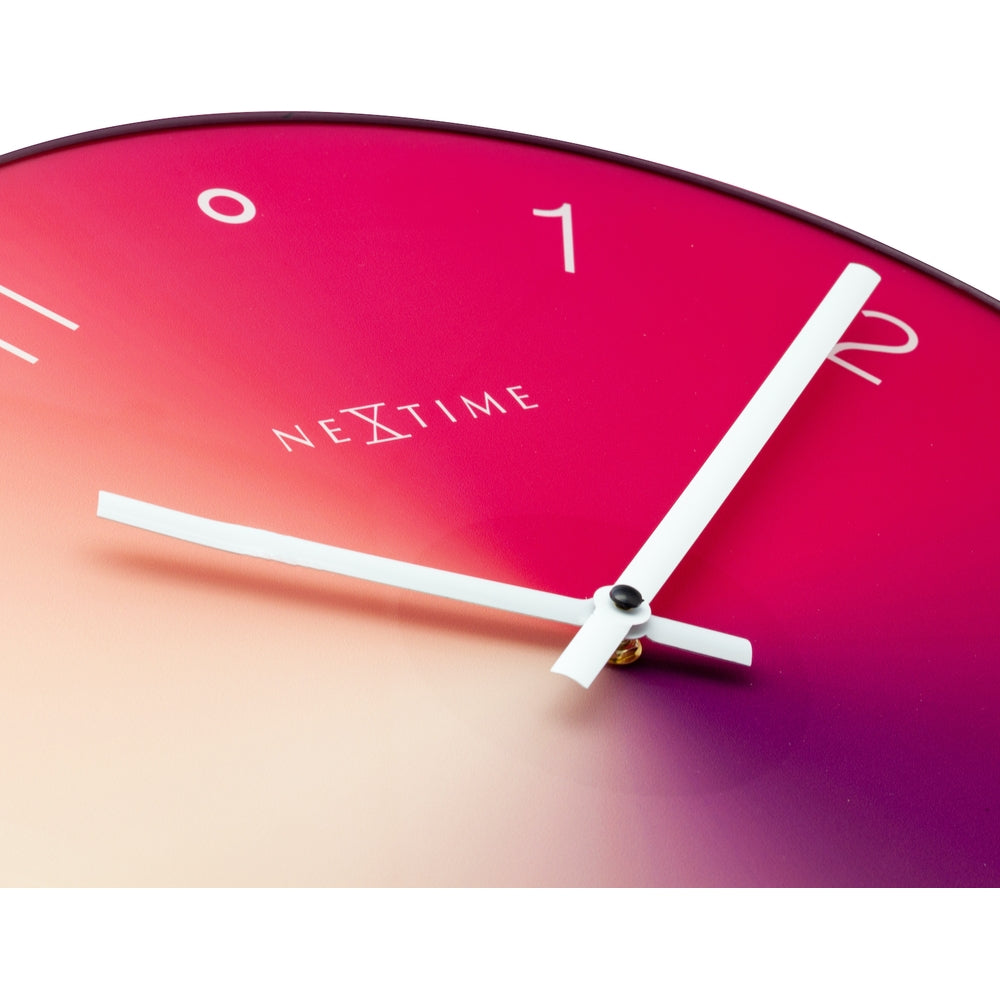 Red Gradient Wall Clock 40cm