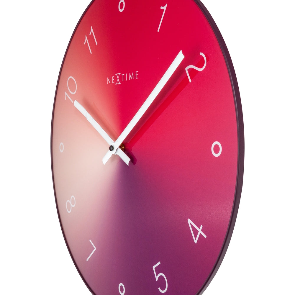 Red Gradient Wall Clock 40cm