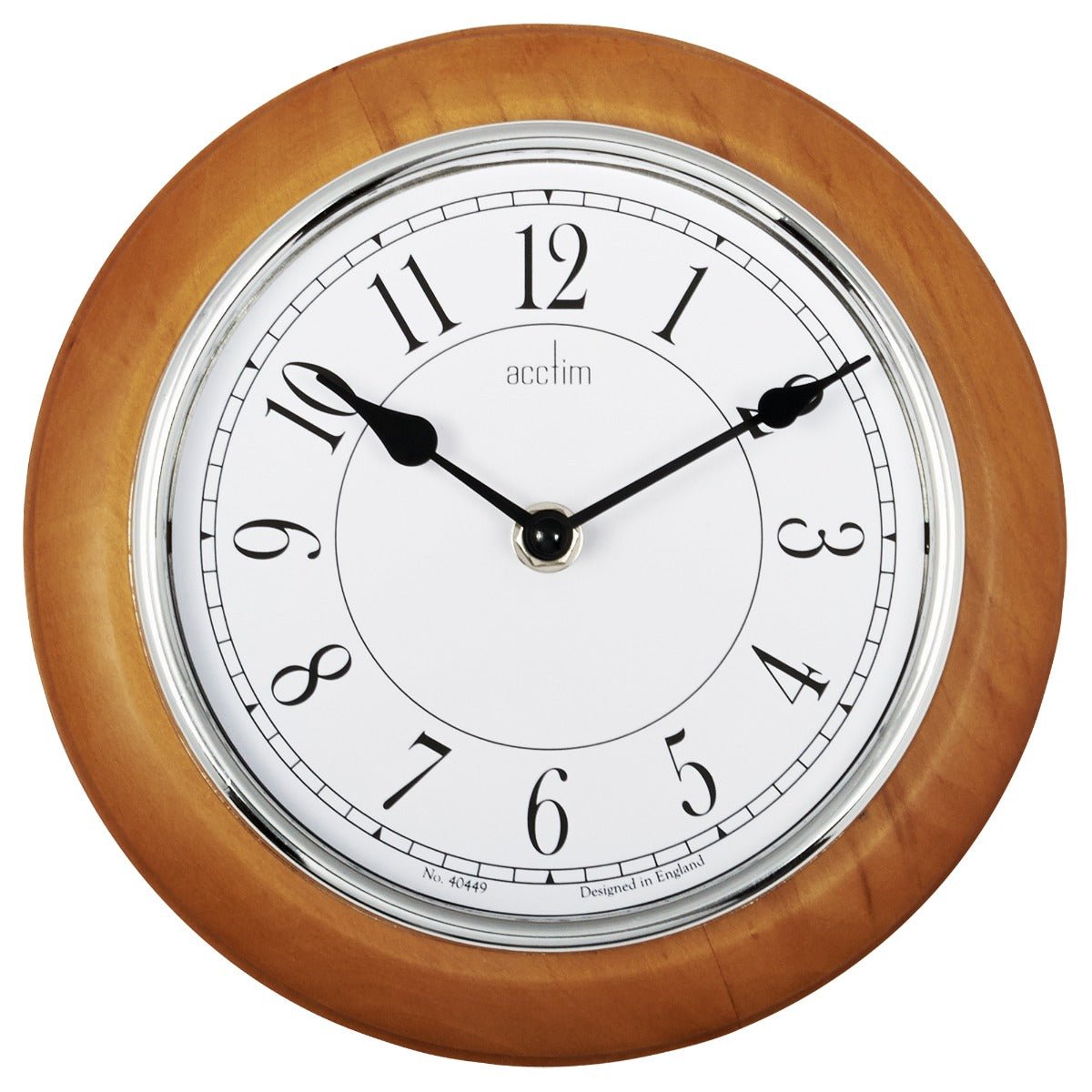 Newton Wooden Case Wall Clock - TickTockClocks