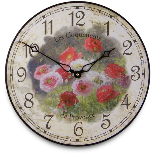 Floral Wall Clock 36cm