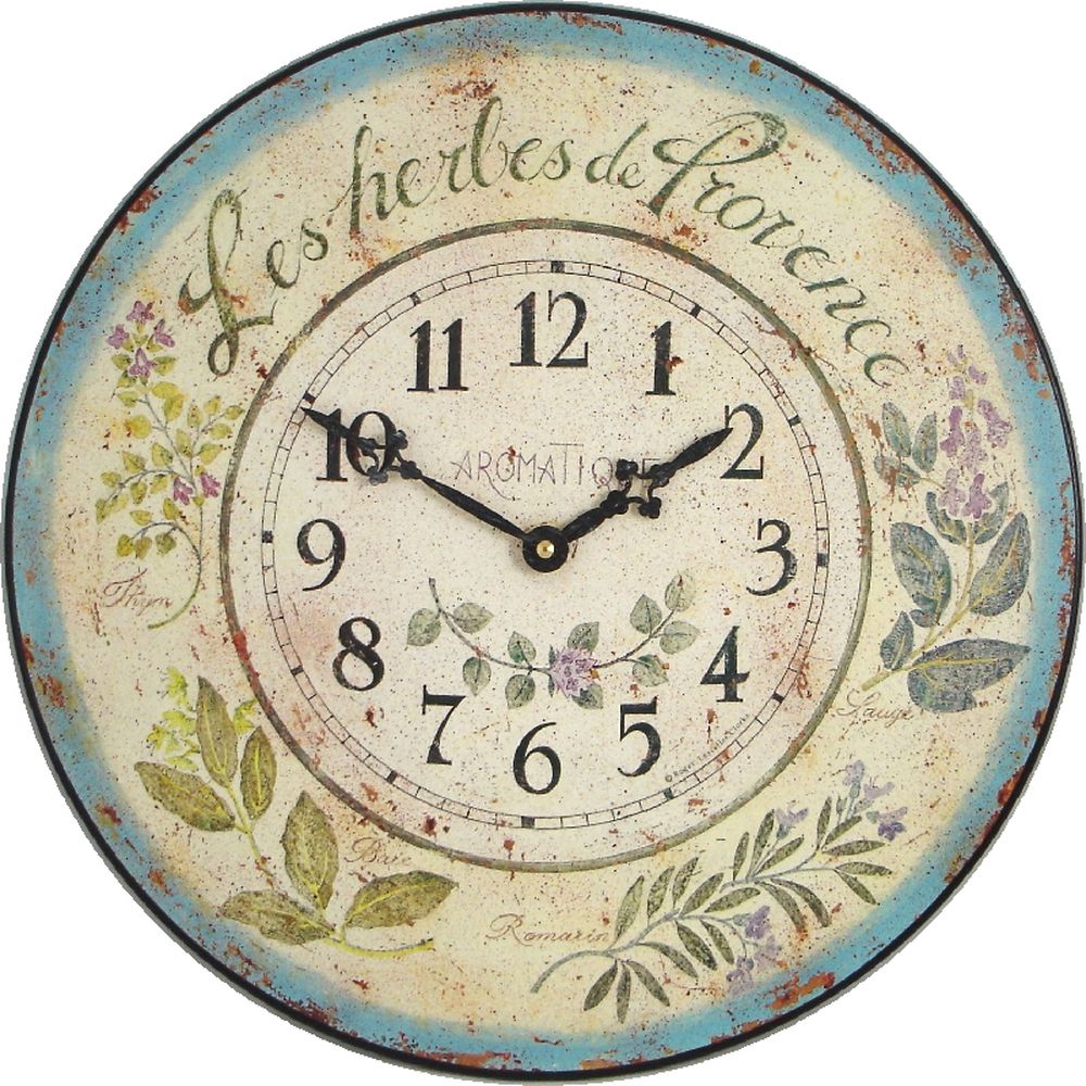 Herbs Wall Clock 36cm