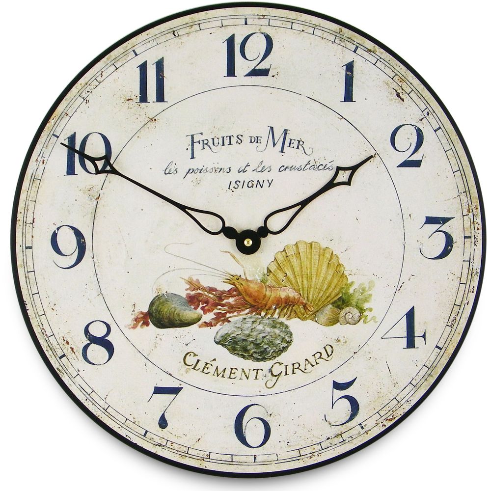 Fruits De Mer Wall Clock 36cm
