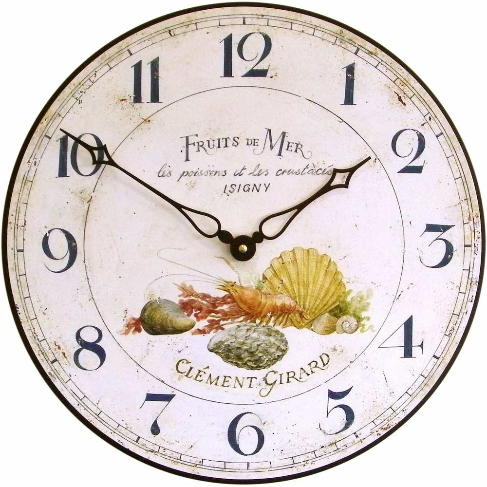 Fruits De Mer Wall Clock 36cm