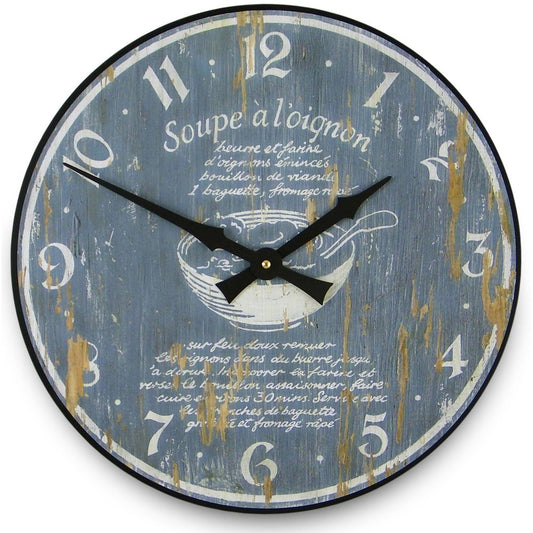 French Onion Wall Clock 36cm