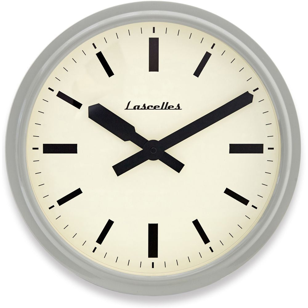 American Diner Deep Case Grey Wall Clock 36cm