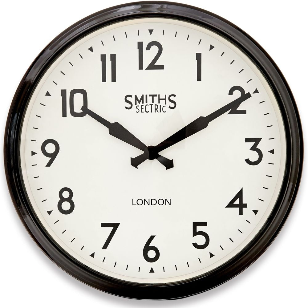Back in stock March 2020 - Smiths Large Arabic Wall Clock 50cm