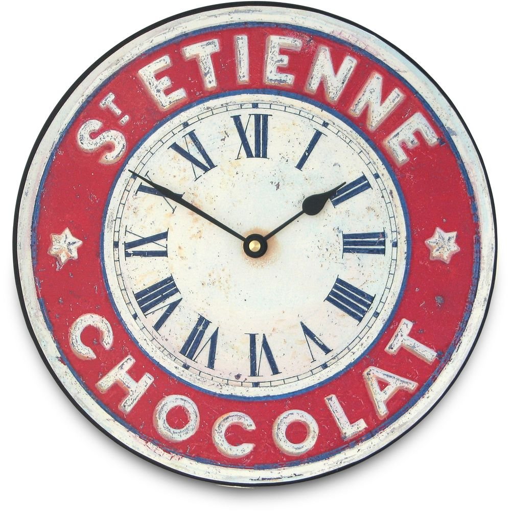 St.Etienne Chocolate Wall Clock 25.5cm - TickTockClocks