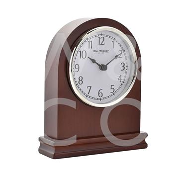 William Widdop Arched Walnut Mantel Clock