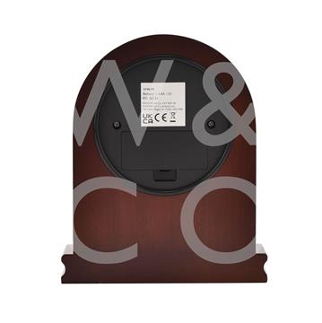 William Widdop Arched Walnut Mantel Clock