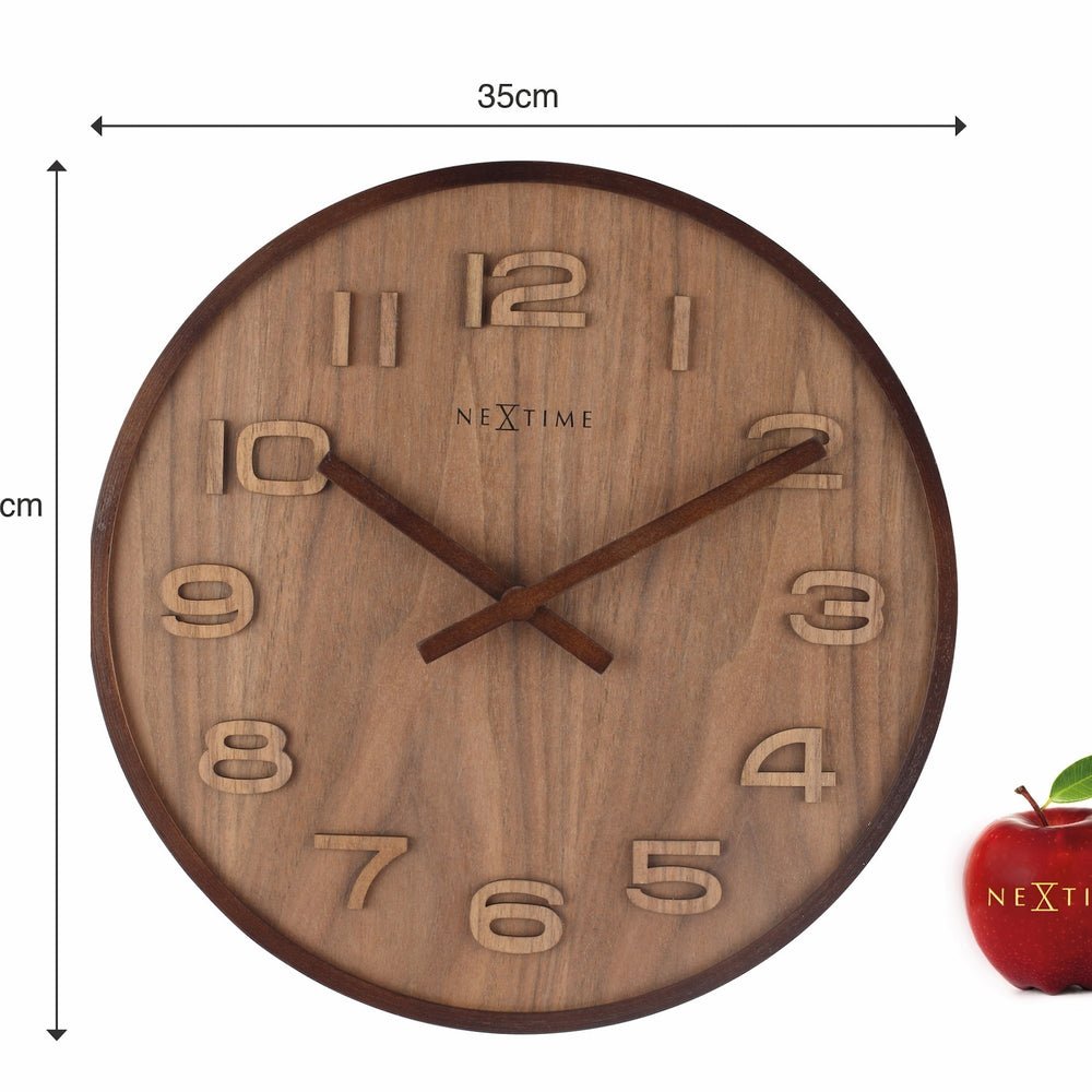 Wood Wood Wall Clock 35cm - TickTockClocks