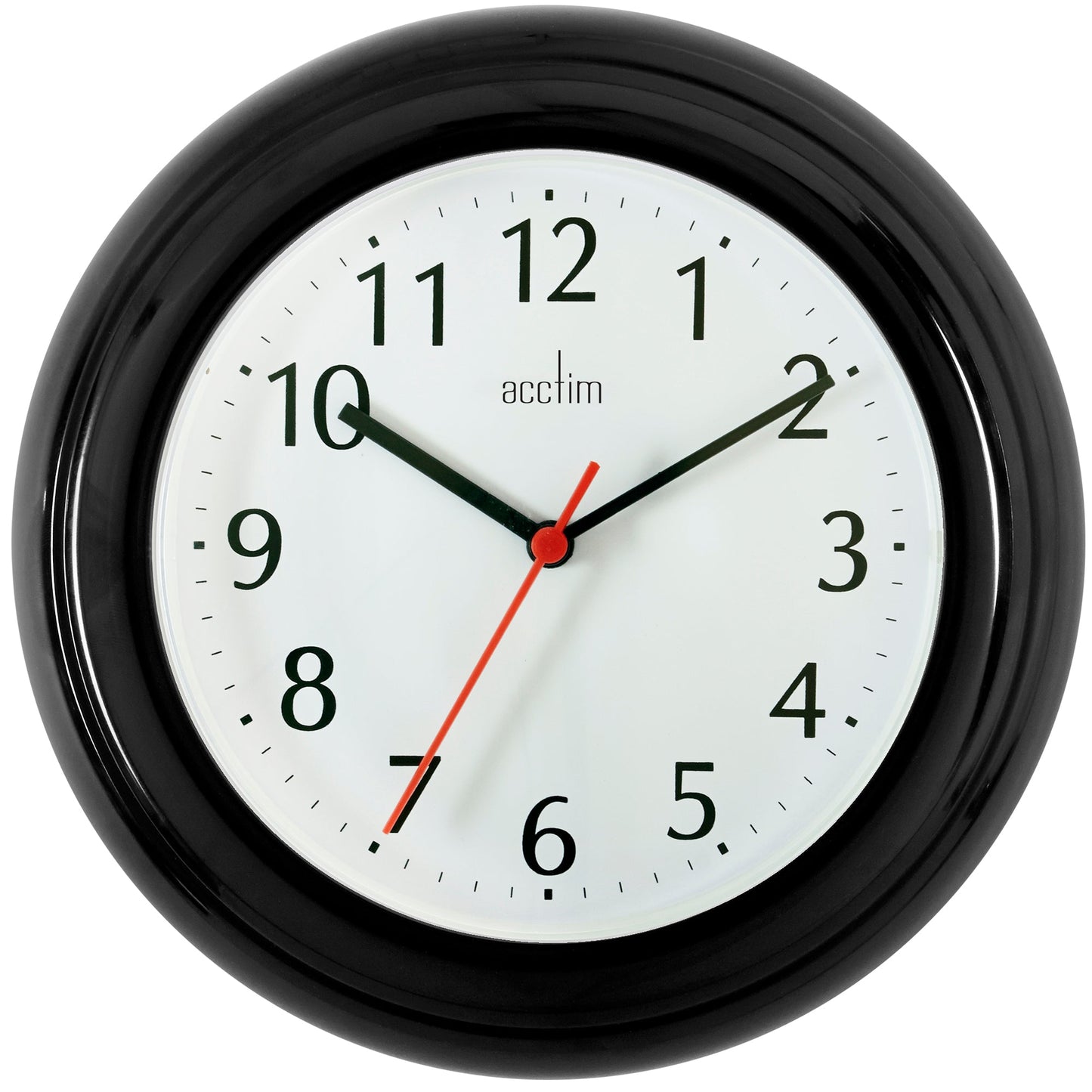 Wycombe Black Wall Clock 22.5cm - TickTockClocks